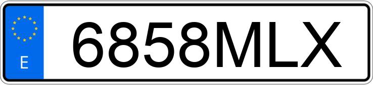 Numer rejestracyjny 6858MLX posiada BMW SERIE 3