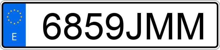 Numer rejestracyjny 6859JMM posiada SKODA RAPID