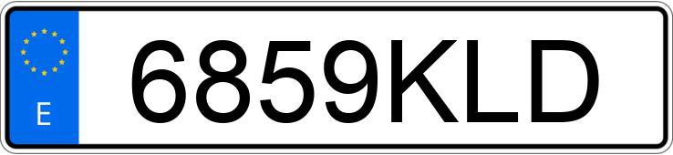 Numer rejestracyjny 6859KLD posiada BMW X1