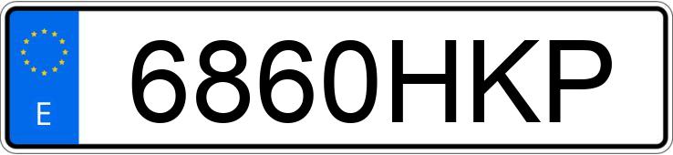 Numer rejestracyjny 6860HKP posiada PEUGEOT 208