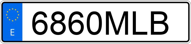 Numer rejestracyjny 6860MLB posiada FORD MUSTANG MACH-E