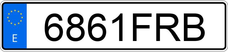 Numer rejestracyjny 6861FRB posiada SEAT IBIZA Numer rejestracyjny 6861FRB posiada SEAT IBIZA