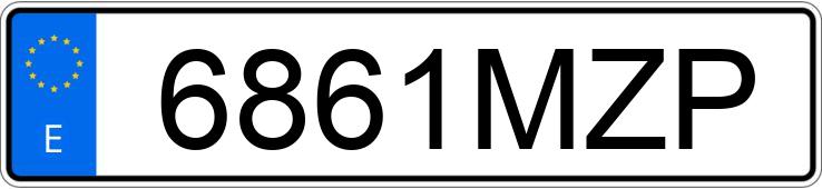 Numer rejestracyjny 6861MZP posiada KAWASAKI Z 650