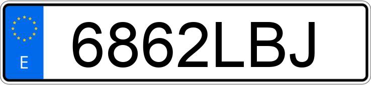 Numer rejestracyjny 6862LBJ posiada SKODA OCTAVIA