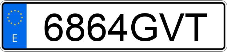 Numer rejestracyjny 6864GVT posiada RENAULT MEGANE