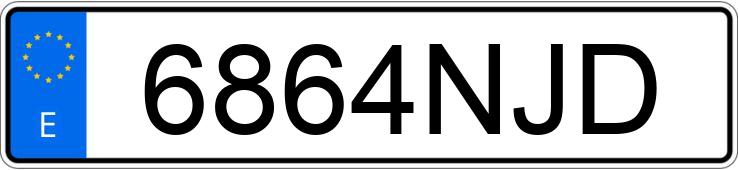 Numer rejestracyjny 6864NJD posiada MAN TGX Numer rejestracyjny 6864NJD posiada MAN TGX