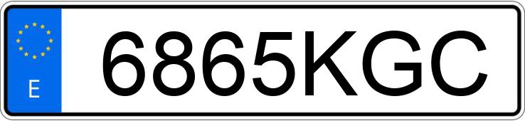 Numer rejestracyjny 6865KGC posiada DACIA DUSTER