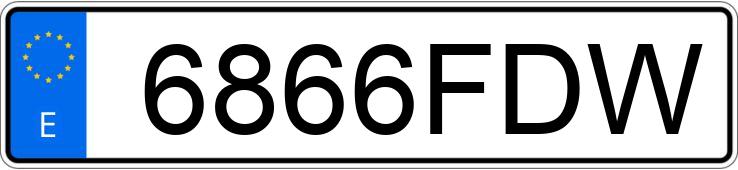 Numer rejestracyjny 6866FDW posiada CITROEN BERLINGO