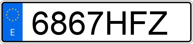 Numer rejestracyjny 6867HFZ posiada CITROEN BERLINGO