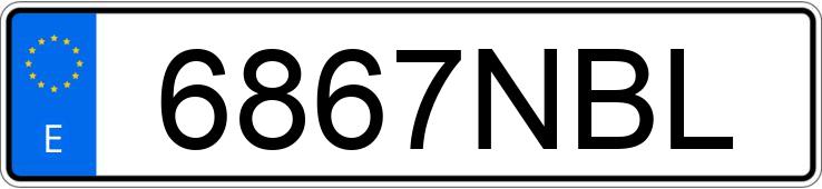 Numer rejestracyjny 6867NBL posiada LEXUS NX 450 H+