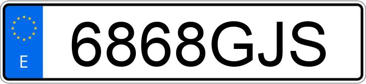 Numer rejestracyjny 6868GJS posiada VOLKSWAGEN SCIROCCO