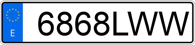 Numer rejestracyjny 6868LWW posiada SSANGYONG/KGM KORANDO