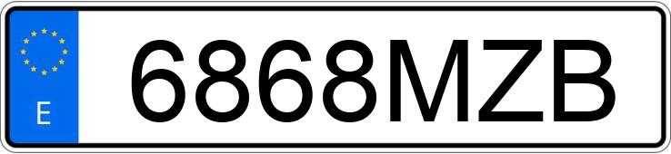 Numer rejestracyjny 6868MZB posiada BMW SERIE 3
