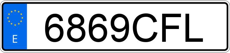 Numer rejestracyjny 6869CFL posiada PEUGEOT 307 Numer rejestracyjny 6869CFL posiada PEUGEOT 307