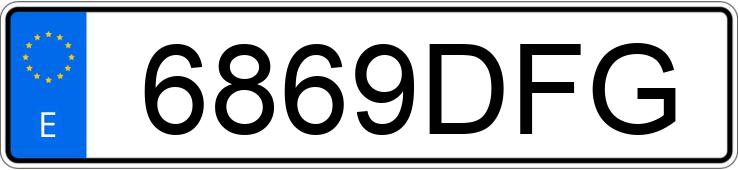 Numer rejestracyjny 6869DFG posiada BMW SERIE 5