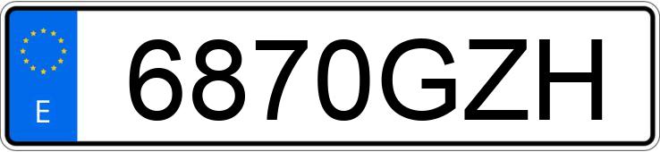 Numer rejestracyjny 6870GZH posiada FORD KA