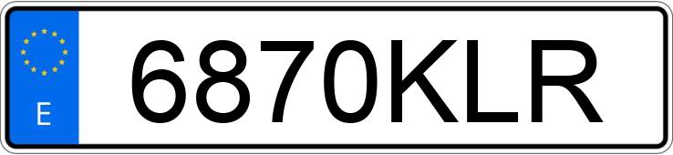 Numer rejestracyjny 6870KLR posiada MERCEDES GLA (156)