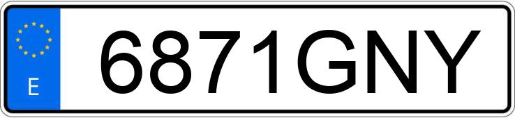 Numer rejestracyjny 6871GNY posiada OPEL INSIGNIA