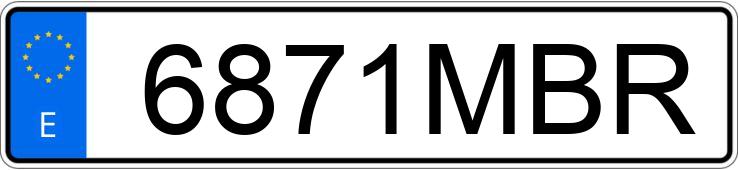 Numer rejestracyjny 6871MBR posiada VOLKSWAGEN POLO