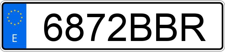 Numer rejestracyjny 6872BBR posiada VOLKSWAGEN BORA Numer rejestracyjny 6872BBR posiada VOLKSWAGEN BORA