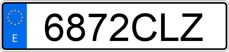 Numer rejestracyjny 6872CLZ posiada HYUNDAI ACCENT