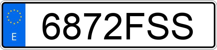 Numer rejestracyjny 6872FSS posiada MERCEDES CLK (208-209)