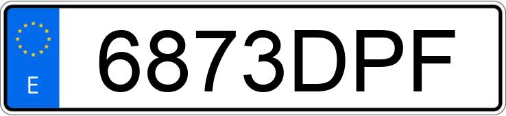 Numer rejestracyjny 6873DPF posiada SEAT CORDOBA