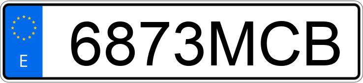Numer rejestracyjny 6873MCB posiada BMW SERIE 1