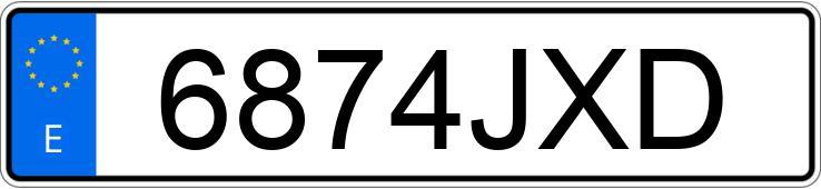 Numer rejestracyjny 6874JXD posiada SAAB 9-5