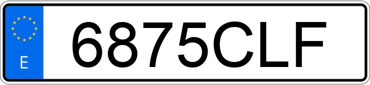 Numer rejestracyjny 6875CLF posiada MERCEDES C (203)