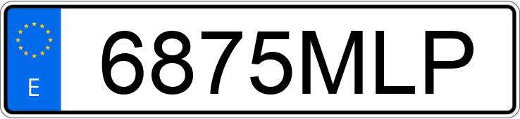 Numer rejestracyjny 6875MLP posiada BMW SERIE 3