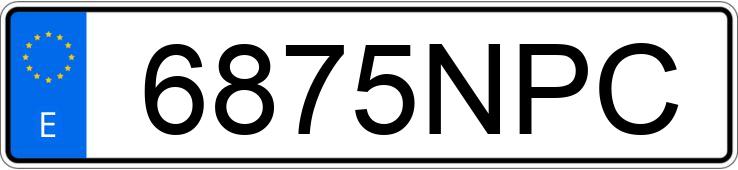 Numer rejestracyjny 6875NPC posiada MERCEDES CLA (117)