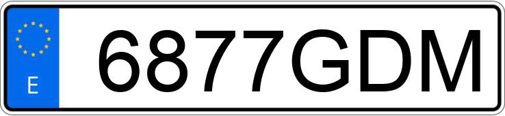 Numer rejestracyjny 6877GDM posiada OPEL ANTARA