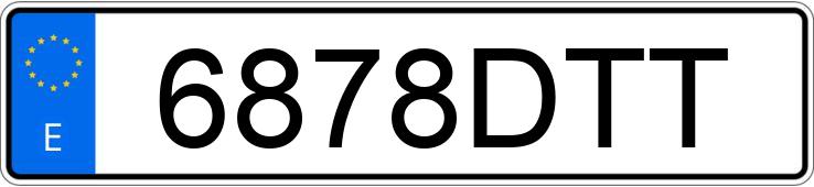 Numer rejestracyjny 6878DTT posiada PIAGGIO X8