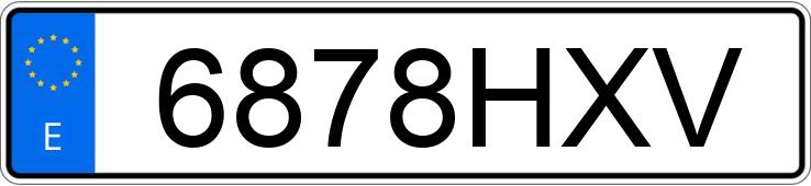 Numer rejestracyjny 6878HXV posiada FIAT PUNTO Numer rejestracyjny 6878HXV posiada FIAT PUNTO