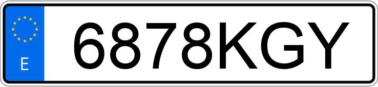 Numer rejestracyjny 6878KGY posiada HYUNDAI TUCSON