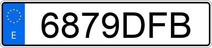 Numer rejestracyjny 6879DFB posiada HONDA ACCORD