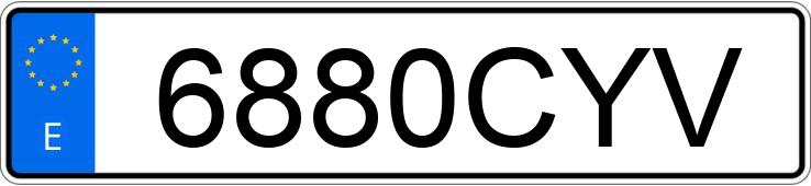 Numer rejestracyjny 6880CYV posiada FORD FOCUS 1.8 TD DI AMBIENTE