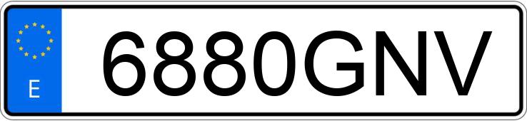 Numer rejestracyjny 6880GNV posiada RENAULT CLIO