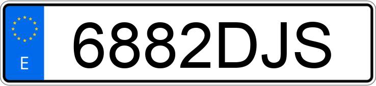 Numer rejestracyjny 6882DJS posiada OPEL MERIVA