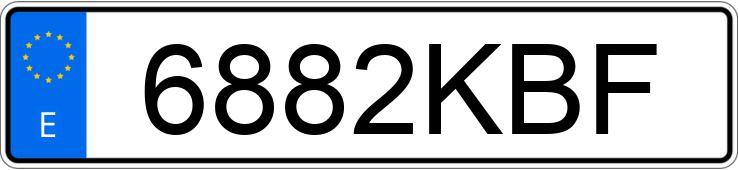 Numer rejestracyjny 6882KBF posiada BMW SERIE 1