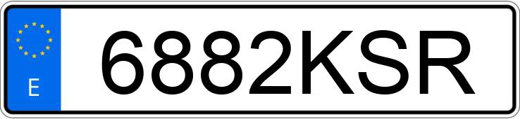 Die Registrierungsnummer 6882KSR hat RENAULT CLIO