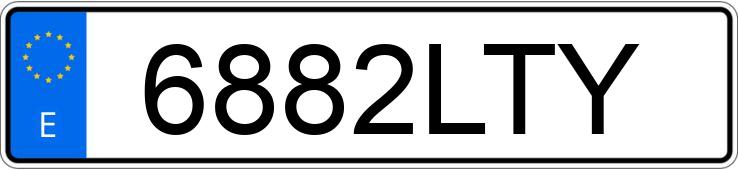 Numer rejestracyjny 6882LTY posiada CITROEN C4