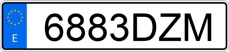 Numer rejestracyjny 6883DZM posiada HYUNDAI SANTA FE