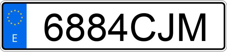 Numer rejestracyjny 6884CJM posiada SEAT IBIZA