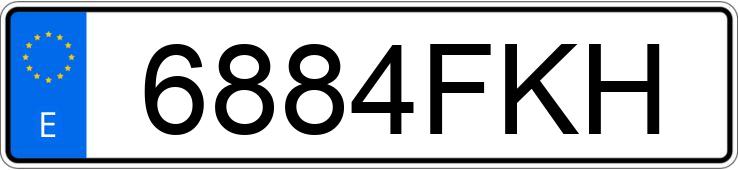 Numer rejestracyjny 6884FKH posiada VOLVO FE S 260