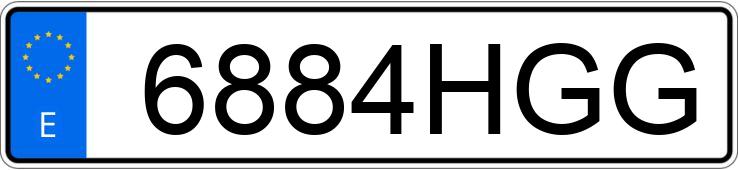 Numer rejestracyjny 6884HGG posiada NISSAN QASHQAI