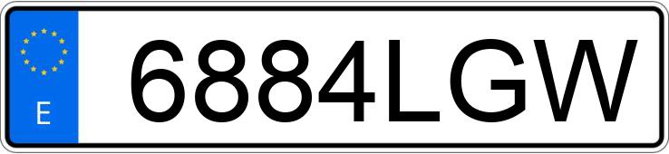 Numer rejestracyjny 6884LGW posiada RENAULT CAPTUR