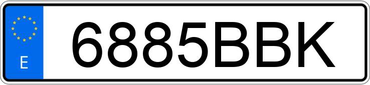 Numer rejestracyjny 6885BBK posiada CITROEN SAXO Numer rejestracyjny 6885BBK posiada CITROEN SAXO