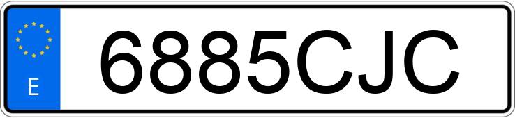 Numer rejestracyjny 6885CJC posiada RENAULT CLIO